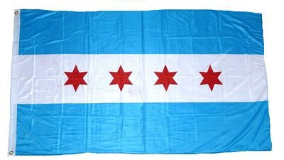 Fahne/Flagge USA - Chicago 90 x 150 cm