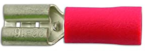 Connect 30131 Red Female Push-On 4.8mm 100pc