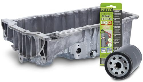 BESTPRICE 1x Ölwanne inkl. Ölablassschraube, 1x Dichtung, 1x Ölfilter Kompatibel mit A udi A3 (8L1), TT, SEAT LEON, TOLEDO II (1M2), SKODA OCTAVIA 1, VW BORA, GOLF 4, NEW BEETLE, POLO (9N_, 9A_)