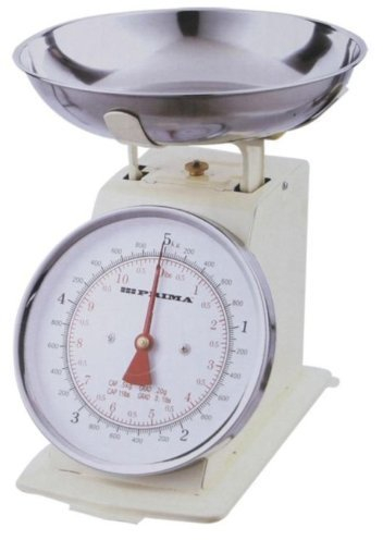 Cream 3kg Stainless Steel Analogue Retro Traditional Kitchen Weighing Scales by Prima