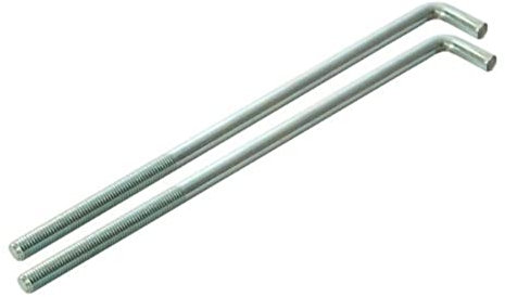 Faithfull FAIPROEXTB9 230mm 9-inch External Building Profile Bolts (2 Pieces)