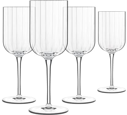 Luigi Bormioli - Bach - Red Wine Glasses Set of 4 - SON.hyx Crystal - Highly Resistant to Breakage - Dishwasher Safe - Made in Italy
