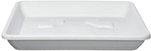 Veca Quadratischer Untertopf, 30 x 30 cm, für Blumentopf mit 32 x 32 cm, Weiß