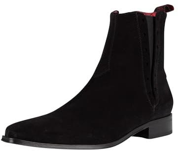Jeffery West Men's Suede Boots, Black