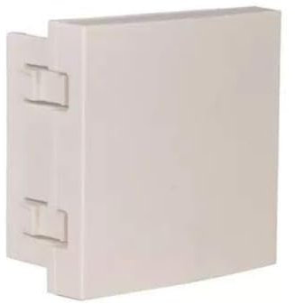 Hager Systo – Couvercle aveugle 2 modules Blanc
