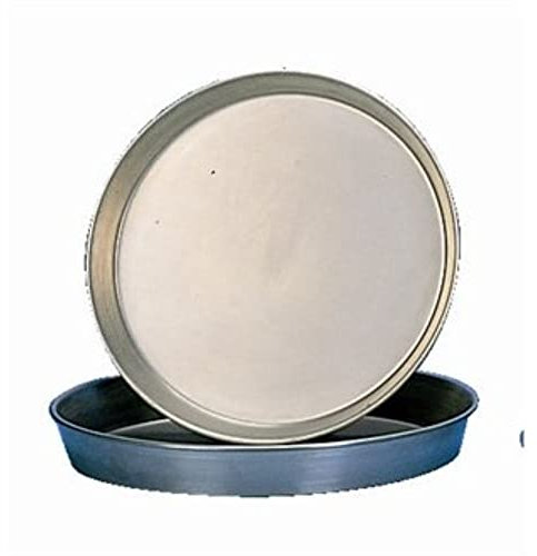 Stalwart CB146 Iron Pizza Pan, 1.5 Deep, 14 Diameter, Black
