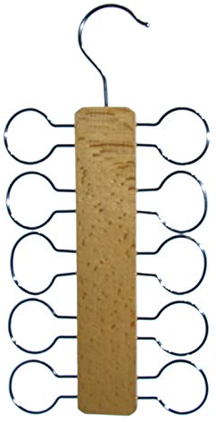 Hagspiel, 2 St. Tücherhalter aus Buchenholz, Natur lackiert, für 10 Tücher (Tücherhalter Holz)