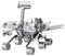 Metal Earth MMS077, Mars Rover, Konstruktionsspielzeug NASA lasergeschnittener 3D-Konstruktionsbausatz, 2 Metallplatinen, ab 14 Jahren