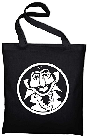STYLETEX23 Graf Zahl Fun Jutebeutel Baumwolltasche, schwarz