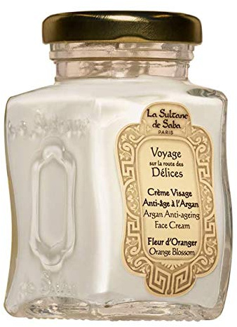 Crème de jour à l'Argan La Sultane de Saba Soins du Visage Argan Fleur d'Oranger