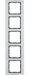 Hager B3 – Cadre 80 x 80 5 éléments en aluminium