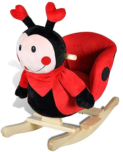 vidaXL Schaukeltier Marienkäfer Schaukelpferd Schaukel Spielzeug Kinder Baby