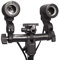 2in1 E27 Stativaufsatz doppel Lampenfassung Lampenhalterung Lampenhalter inkl. Halterung Schirmhalter für Studio Foto Video Softbox Regenschirm Blitz