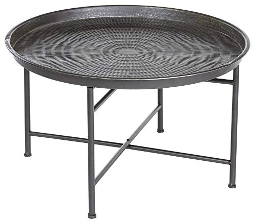 Atmosphera - Couchtisch grau - Metall D 65 cm - Grau