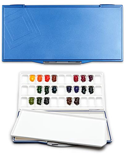 Mijello Martin Universal Martin Palette d'aquarelle Fusian étanche à l'air 33 puits