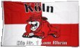 Flagge Fanflagge Köln Bulldogge - 90 x 150 cm