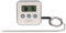 Cuisy KC2053 Thermomètre à Sonde/Minuteur Acier Inoxydable Rouge/Noir/Blanc/Vert 8 x 8 x 1,8 cm *Coloris Aléatoire*