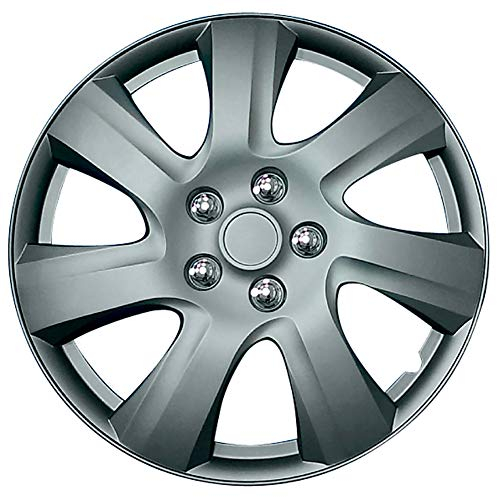 AUTO-STYLE Satz Radzierblenden Carolina 17-Zoll Matt-Gunmetal