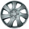 AUTO-STYLE Satz Radzierblenden Carolina 17-Zoll Matt-Gunmetal