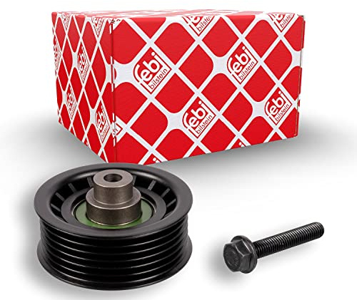 febi bilstein 33941 Idler Pulley for auxiliary belt, with screw, pack of one