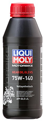 LIQUI MOLY Motorbike Gear Oil 75W-140 (GL5) | 500 ml | Motorrad Getriebeöl | Art.-Nr.: 3072, Schwarz