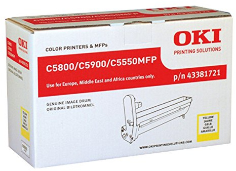 OKI Drum Kit for C5550 MFP/5800dn/5800Ldn/5800n/5900cdtn/5900dn/5900dtn/5900n - Yellow