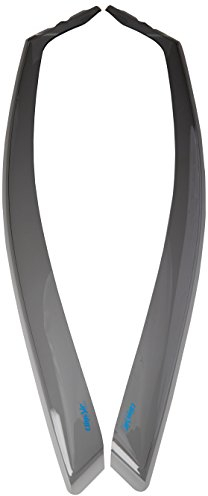 ClimAir Windabweiser kompatibel mit Audi A4 Limousine/avant 2008-2015 (Schwarze Fensterrahmen), Rauchgrau