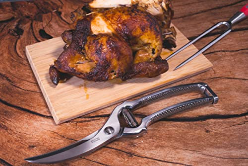 Geflügelschere 25cm rostfrei mit Feder