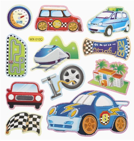 Hobbyfun 2D Sticker XXL Autos II Wandtattoo