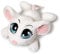 Nici 37768 - Sweethearts Maus, Plüschtier, 25 cm, weiß
