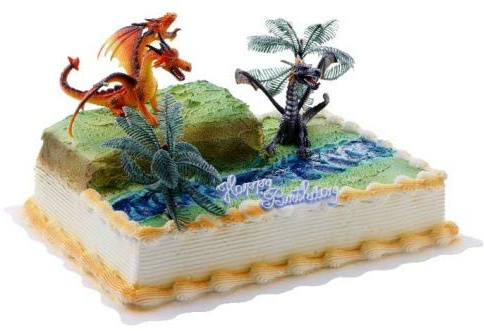 COXIMUS backen und mehr Tortendekoration Drachen Mystery zum Geburtstag für Kuchen und Torten