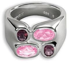 ESPRIT Damen-Ring Radiant Purple PINK S.ESRG90861A19