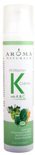 Aroma Naturals Vitamin K Creme (Super Moisturising, Eco-Airless Pump Bottle, 93ml)