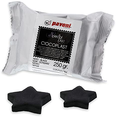 Pavoni Italia Fondant aus Schokolade 250g, schwarz