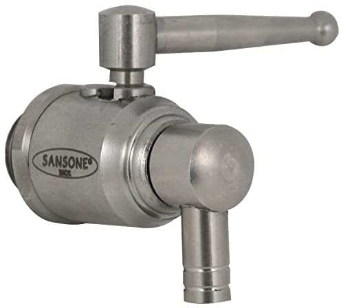 Rubinetto Sansone Antigoccia In Acciaio Inox Attacco 1/2'' Per Contenitori Olio