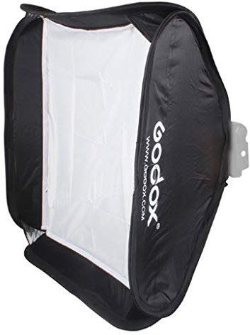 Godox klappbare Octagon Bouncer Diffusor Softbox für Blitzgerät (60x60 cm) schwarz