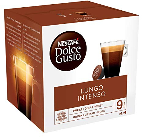 Nescafé Dolce Gusto Lungo Intenso - Café - 96 Capsules (Pack de 6 boîtes x 16)