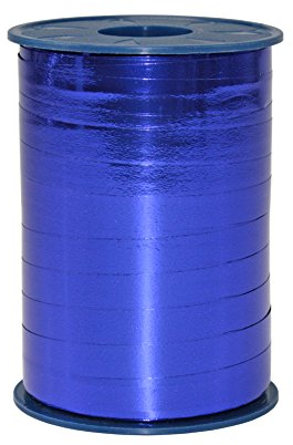 Präsent C.E. Pattberg Mexico Geschenkband metallic Royalblau, 250 m Ringelband zum Einpacken von Geschenken, 10 mm Breite, Zubehör zum Dekorieren & Basteln, Dekoband, Anlass