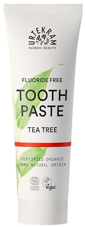 Urtekram Flouride Free Toothpaste - Vegan - Organic - Natural Ingredients - Urtekram Dental, 75ml (Pack of 2)