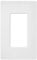 Lutron Claro Light Switch Cover Plate, 1 Gang Wallplate, for Decorator Light Switches, Rocker Light Switch Cover, Outlet Cover, Screwless Switch Plate Cover, Satin, SC-1-SW, Snow