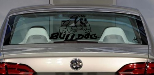 Unbekannt Heckscheiben Aufkleber ***Bulldog*** Motiv,- & Schriftfarben können frei gewählt Werden!