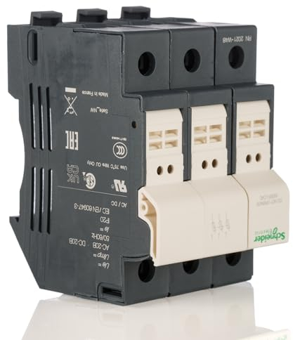 Schneider Electric - TeSys - porte-fusible - 3P - 32A - pour fusible 10x38mm - DF103