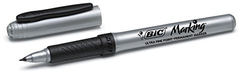 Mark-It Permanent Markers, Fine Point, Tuxedo Black, Dozen