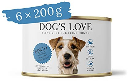 DOG'S LOVE Classic Fisch, 6er-Pack (6 x 200g)
