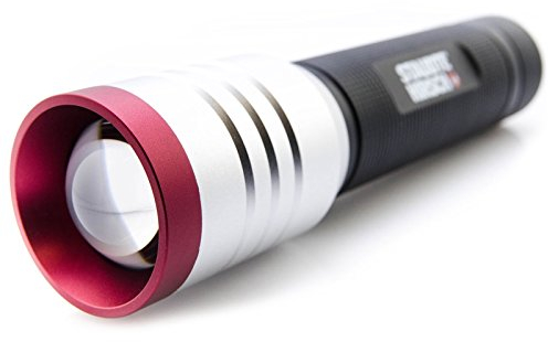 STAUDTE HIRSCH LED Taschenlampe SH-5.420, 1000 lm, 200 m, max. 32 h, 3 Leuchtmodi, tageslichtweiß, fokussierbar, spritzwassergeschützt (IPX4), batteriebetrieben, 471 g