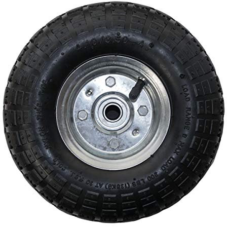 KCT Pneumatic Wheel 10 Replacement Wheelbarrow Tyre 4.10/3.50 Trailer Sack Trolley