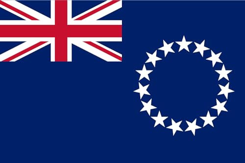 magFlags Flagge: XXS Cookinseln | Querformat Fahne | 0.24m² | 40x60cm