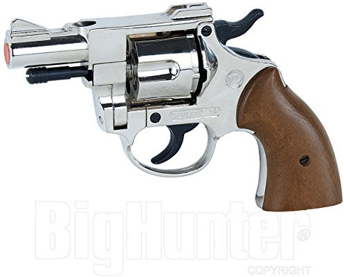 Revolver - pistola giocattolo a salve Olympic nikel bruni scacciacani calibro 380 a salve