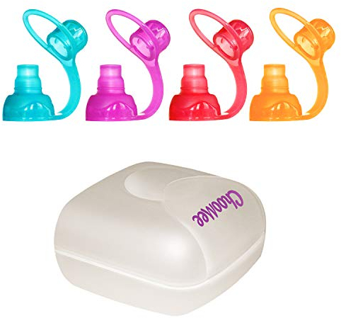 ChooMee SoftSip Lebensmittel Beutel Topper 4 Farben + Weiß Gehäuse