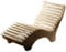 TUGA - Holztech Gartenliege Relaxliege Himmelsliege Ruhe-Vroni (Fichte) 2-teilig stehend Breite 90cm Waldsofa